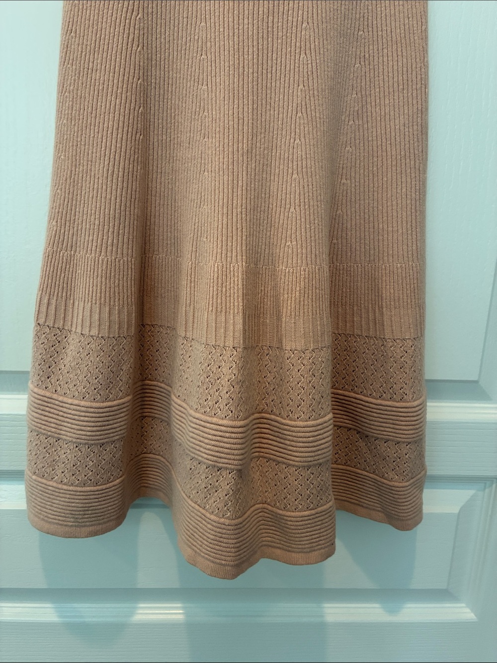 Lauren Ralph Lauren Blush Pink Knit Fit-and-Flare Dress - Picture 6 of 6